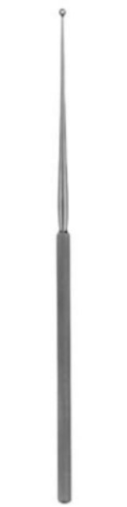 V. Mueller - AU5591 Ear Curette V. Mueller® Buck 5-7/8 Inch Length Octagonal Handle Size 0 Tip Angled Blunt Round Loop Tip