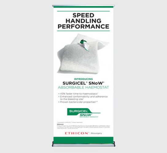J & J Healthcare Systems - 2081 Absorbable Hemostatic Dressing SURGICEL SNoW™ 1 X 2 Inch 10 Count Sterile