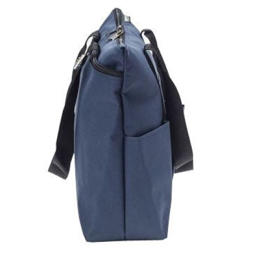 Hopkins Medical Products - 530793 Medical Zippered Tote Navy with Black Trim 600D Waterproof Polyester 5.75 X 12 X 15 Inch