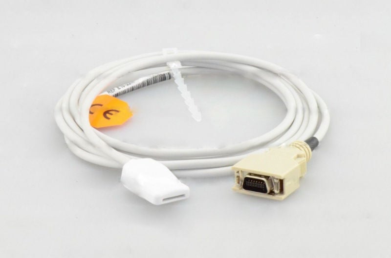 Sage Services Group - E10-22M SpO2 Extension Cable Masimo 2.2 Meter, Reusable, 14-Pin Connector Monitor Side, 2.2 Meter For Oximeter