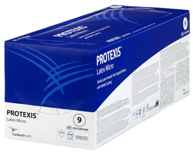 Cardinal 2D72NT85X - Protexis™ Latex Micro Surgical Glove, Size 8.5, Light Brown - 50/Box, 200/Case
