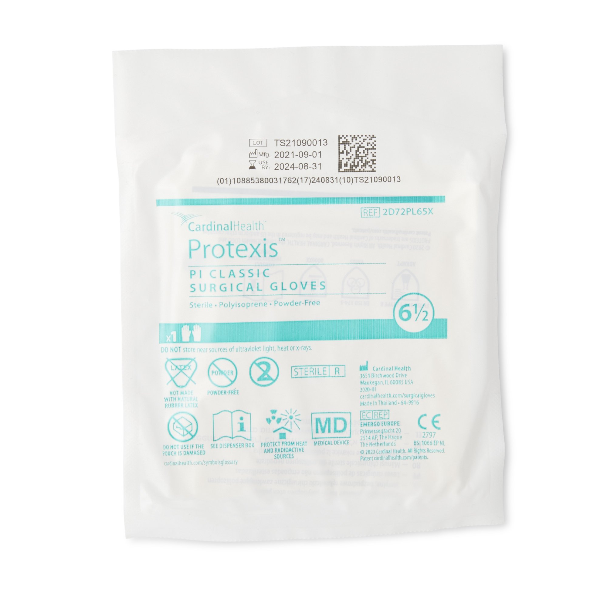 Protexis PI Classic Surgical Glove 2D72PL65X by Cardinal
