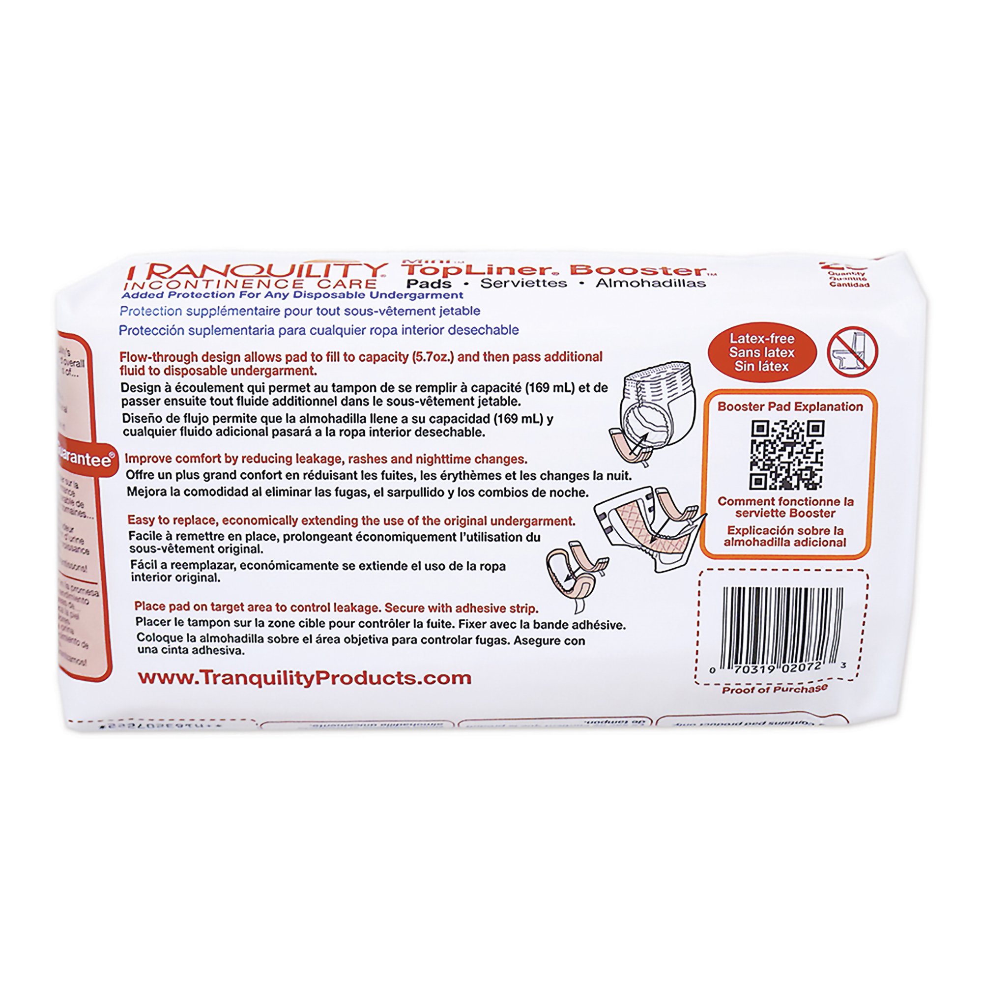 Principle Business Enterprises - 2072 TopLiner™ Mini Incontinence Booster Pad