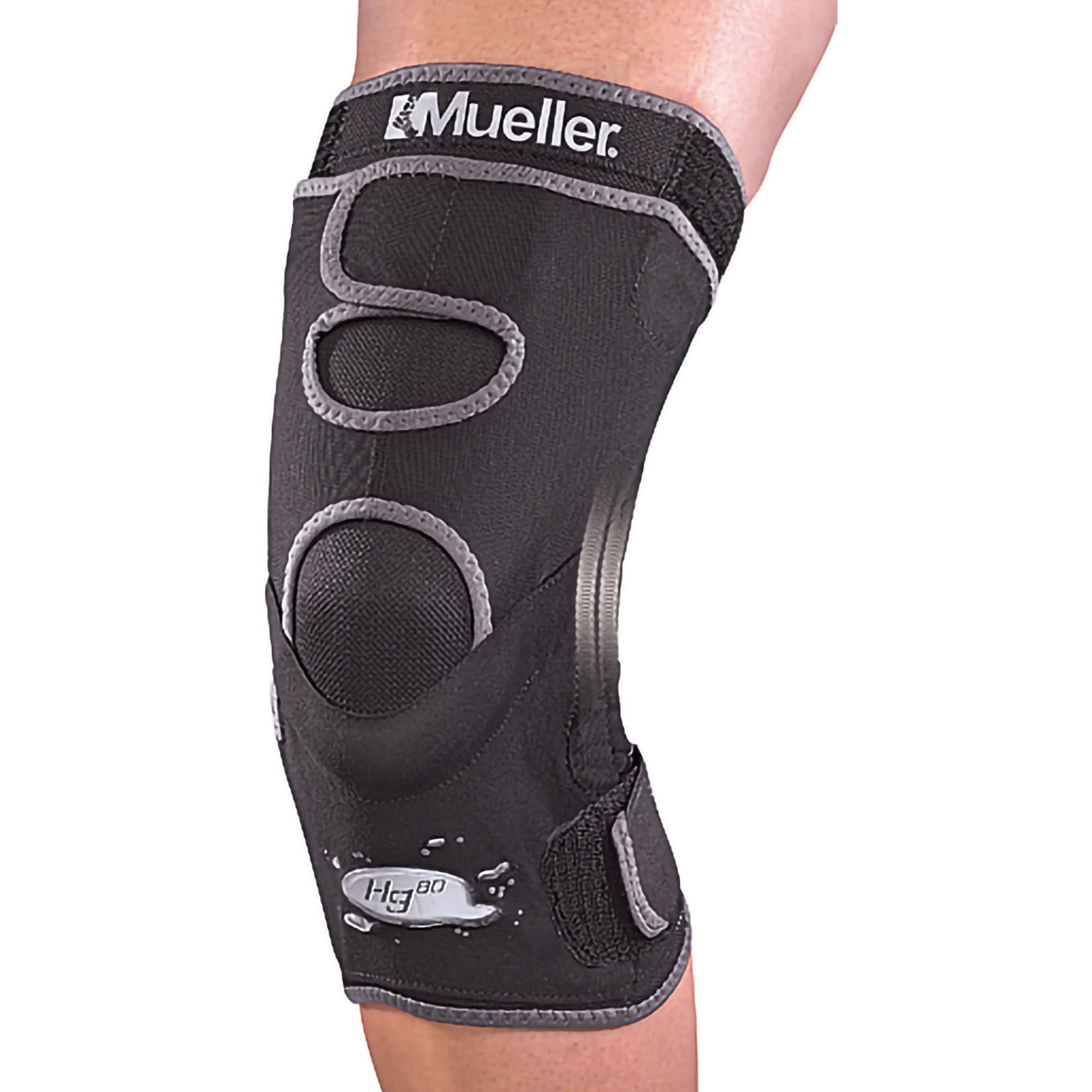 Mueller Sports Medicine - 54114 Knee Brace Hg80® X-Large Pull-On / Hook and Loop Strap 18 to 20 Inch Knee Circumference Left or Right Knee
