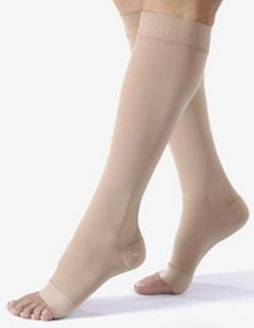 BSN Medical - 114802 Compression Stocking Jobst® Relief Knee High Large Beige Open Toe