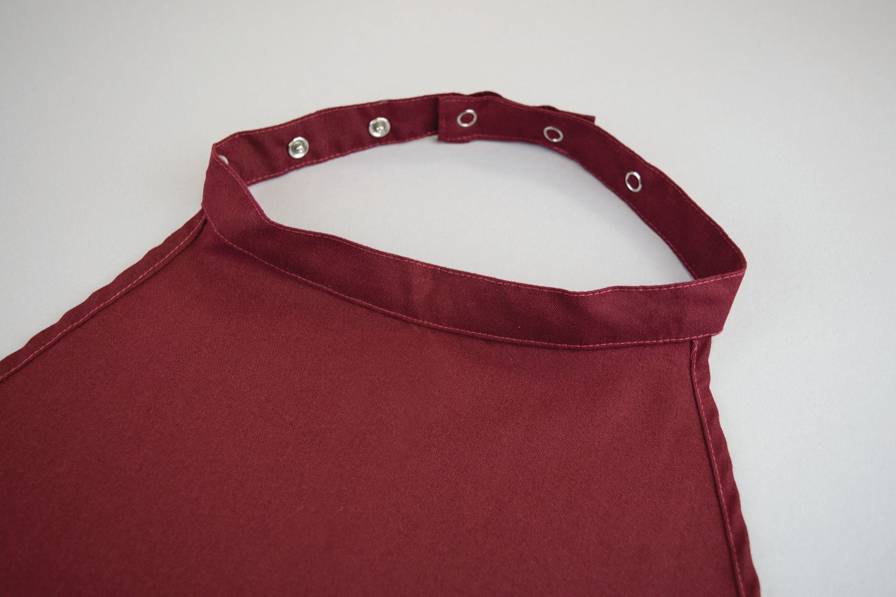 Standard Textile - 97194089 Apron Bib Avila Snap Closure Reusable Polyester Burgundy