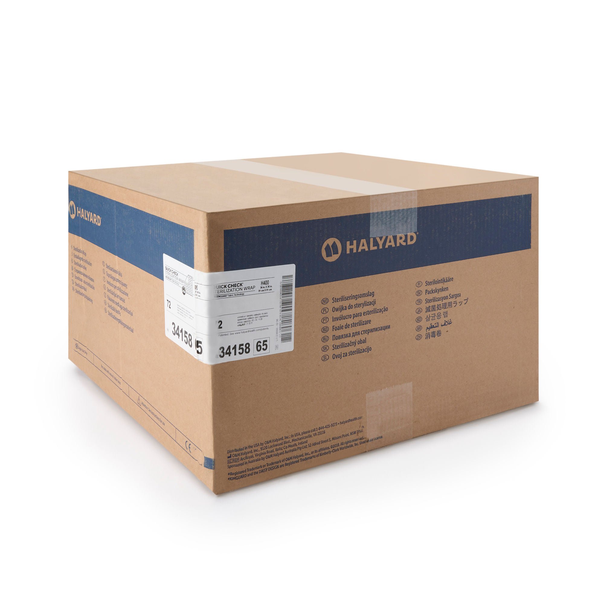 O&M Halyard Inc - 34158 Quick Check H400 Sterilization Wrap