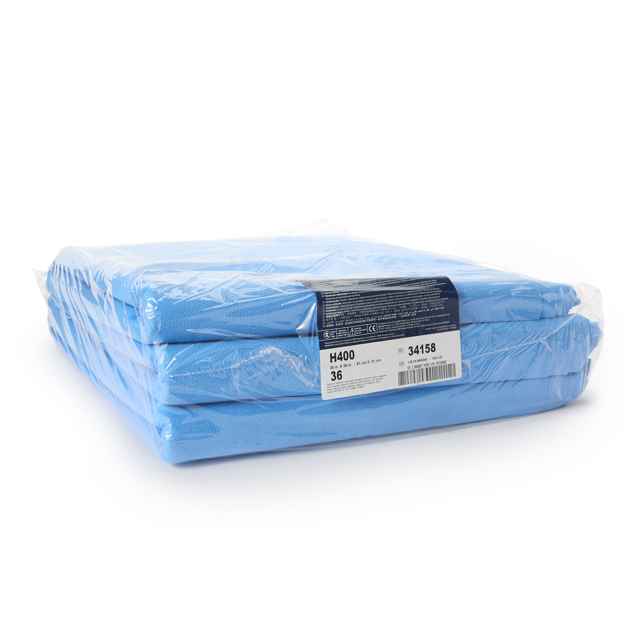O&M Halyard Inc 34158 - Quick Check H400 Sterilization Wrap, 36 x 36 Inch - 72/Case