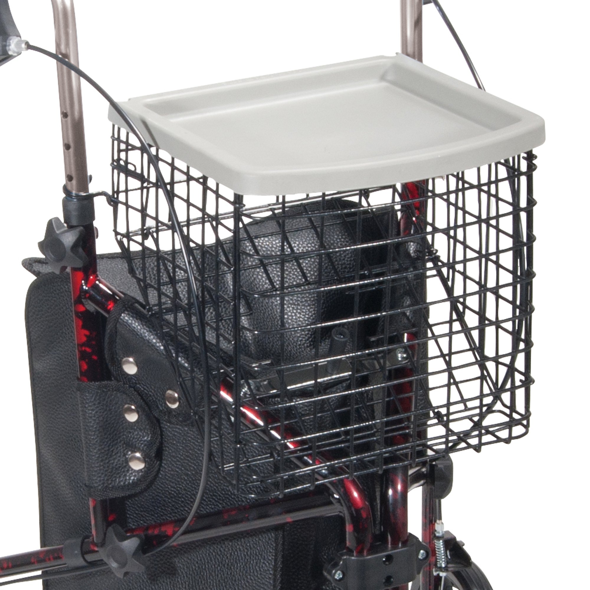 Drive DeVilbiss Healthcare 10289RD - drive™ Deluxe 3 Wheel Rollator, Red - 1/Each