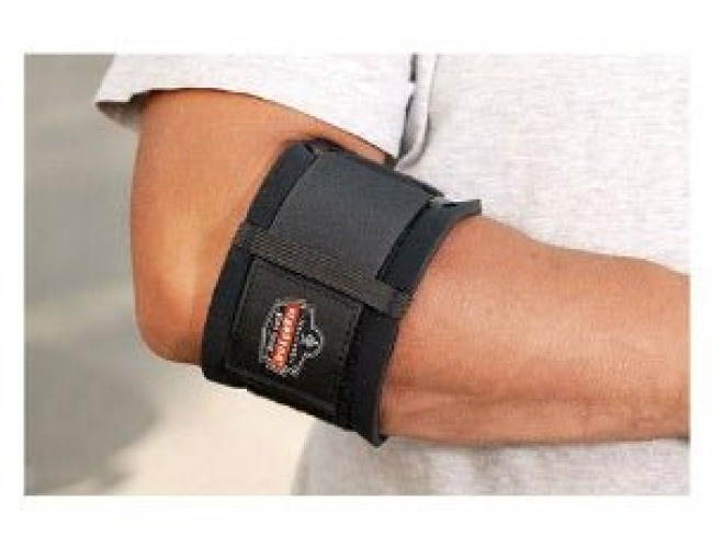 Ergodyne - 16003 Elbow Support ProFlex® 500 Medium (10 to 11 Inch) Strap with Hook and Loop Closure Tennis Elbow Elbow 10 to 11 Inch Length Black