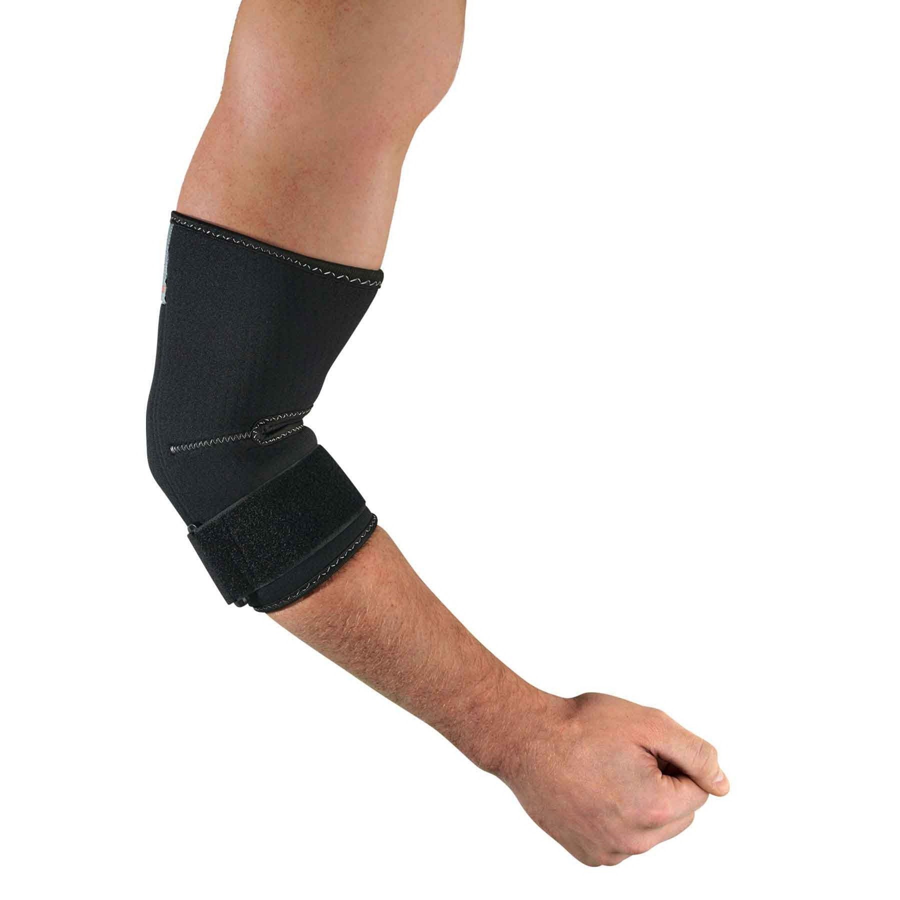 Ergodyne - 16583 Elbow Sleeve ProFlex® 655 Medium Pull-On / Hook and Loop Strap Low Profile Left or Right Elbow 10 to 11 Inch Elbow Circumference Black
