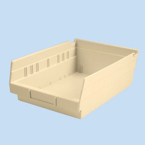 Health Care Logistics - 1447B Shelf Bin Blue Plastic 4 X 8-3/8 X 11-5/8 Inch