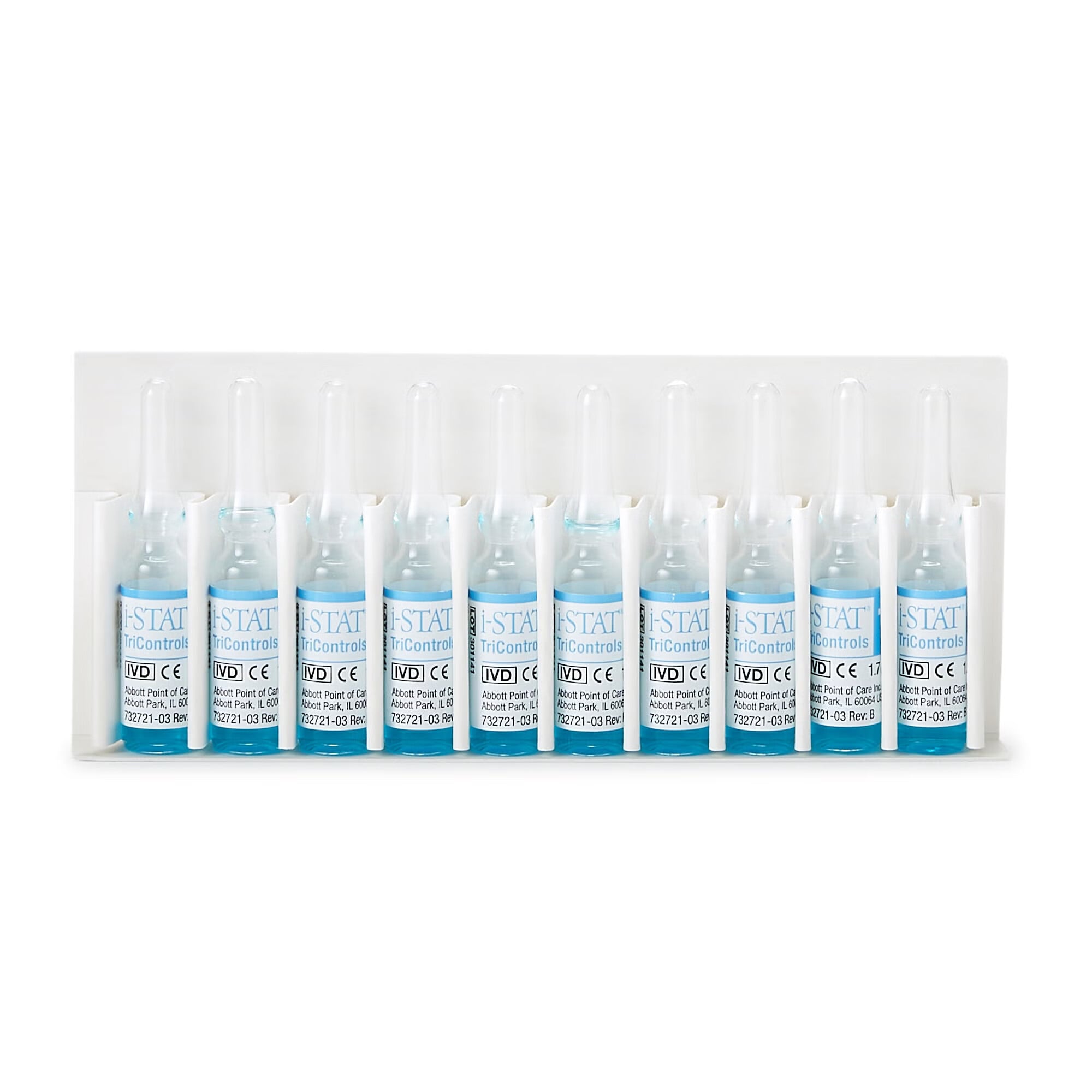 Abbott Point of Care - 05P7101 Control i-STAT® Tricontrols Sodium / Potassium Level 1 1.7 mL