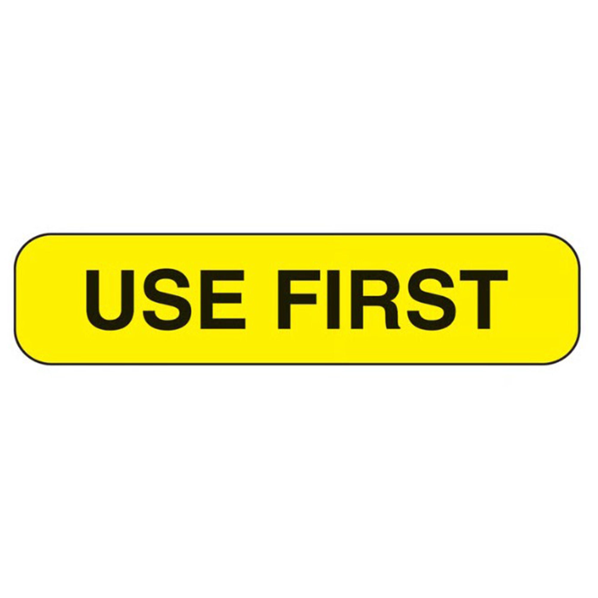 Health Care Logistics - 2306 Indeed "Use First" Advisory Label