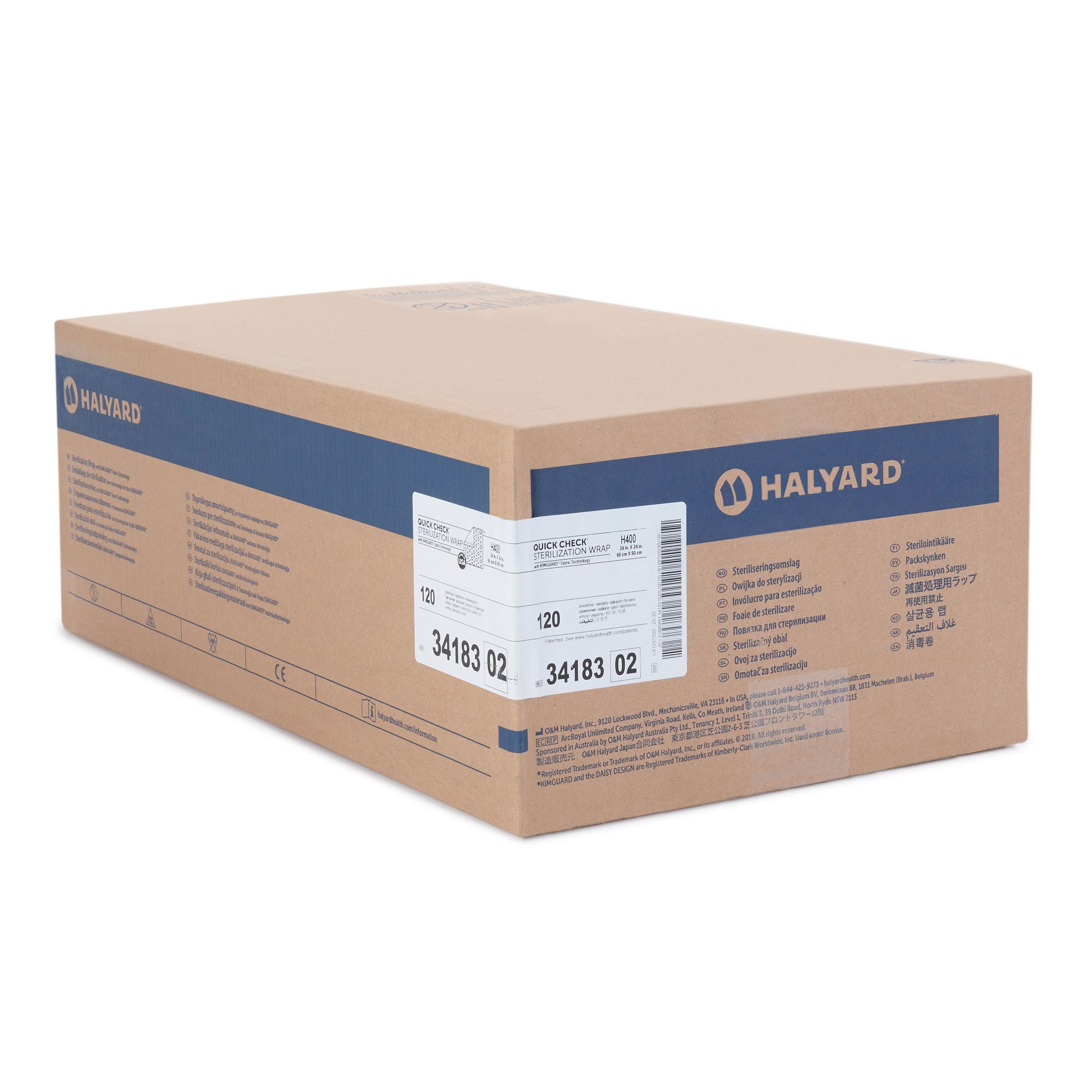 O&M Halyard Inc - 34183 Quick Check H400 Sterilization Wrap
