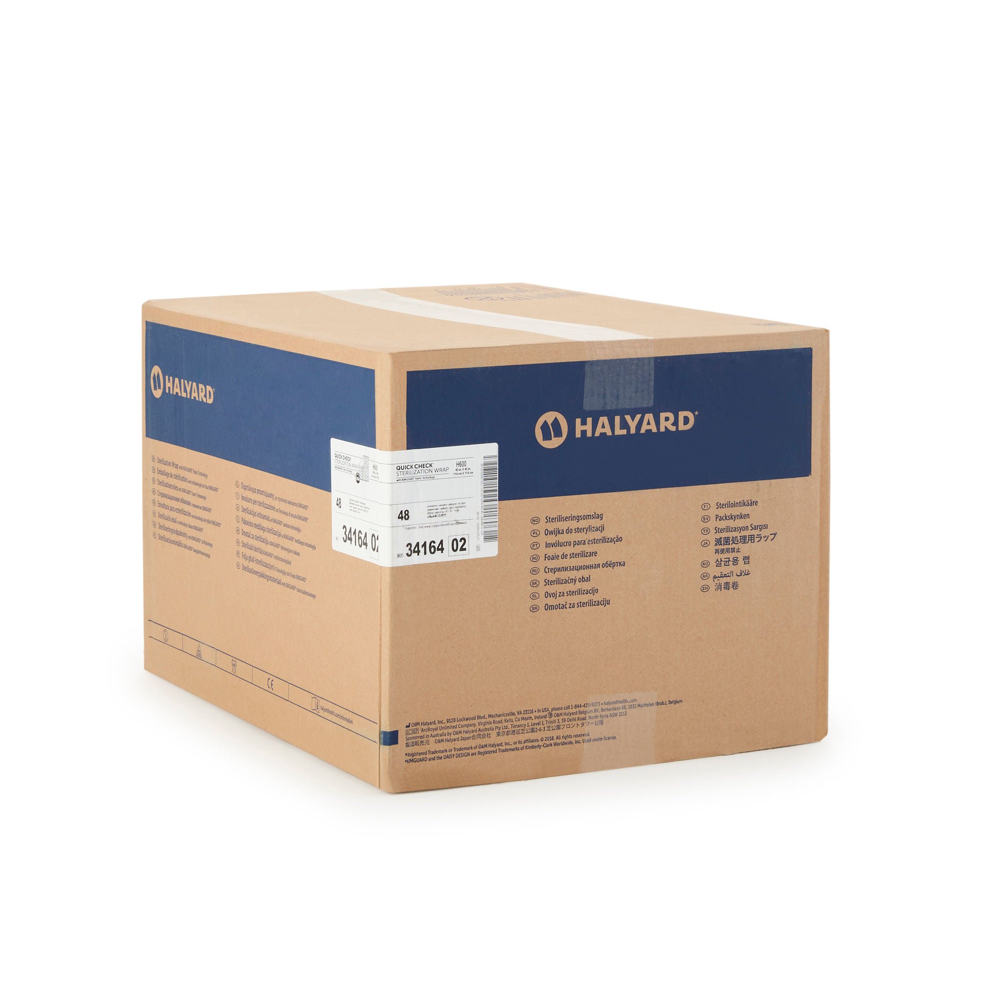 O&M Halyard Inc - 34164 Quick Check H600 Sterilization Wrap