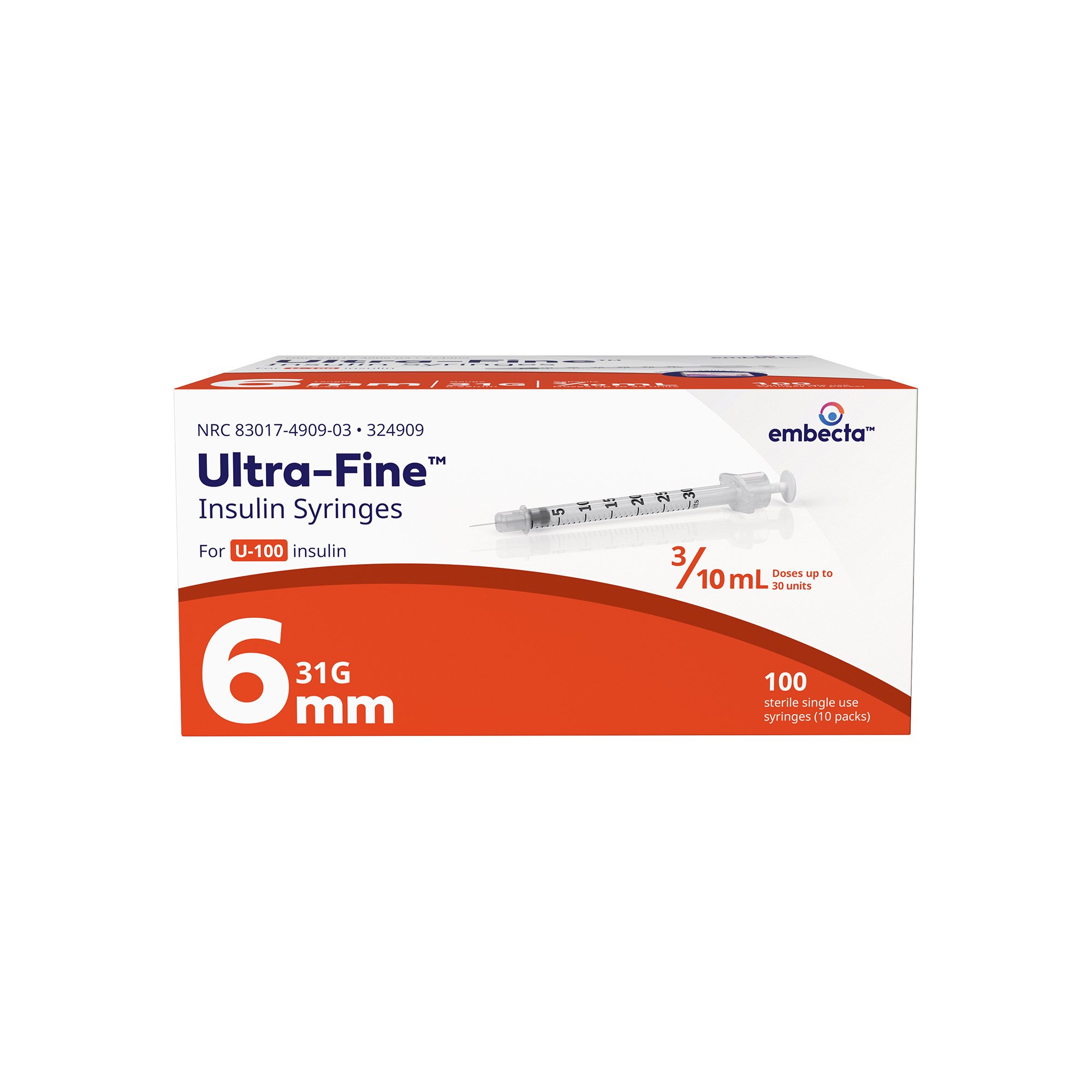 embecta Medical II LLC - 324909 Ultra-Fine™ Insulin Syringe with Needle
