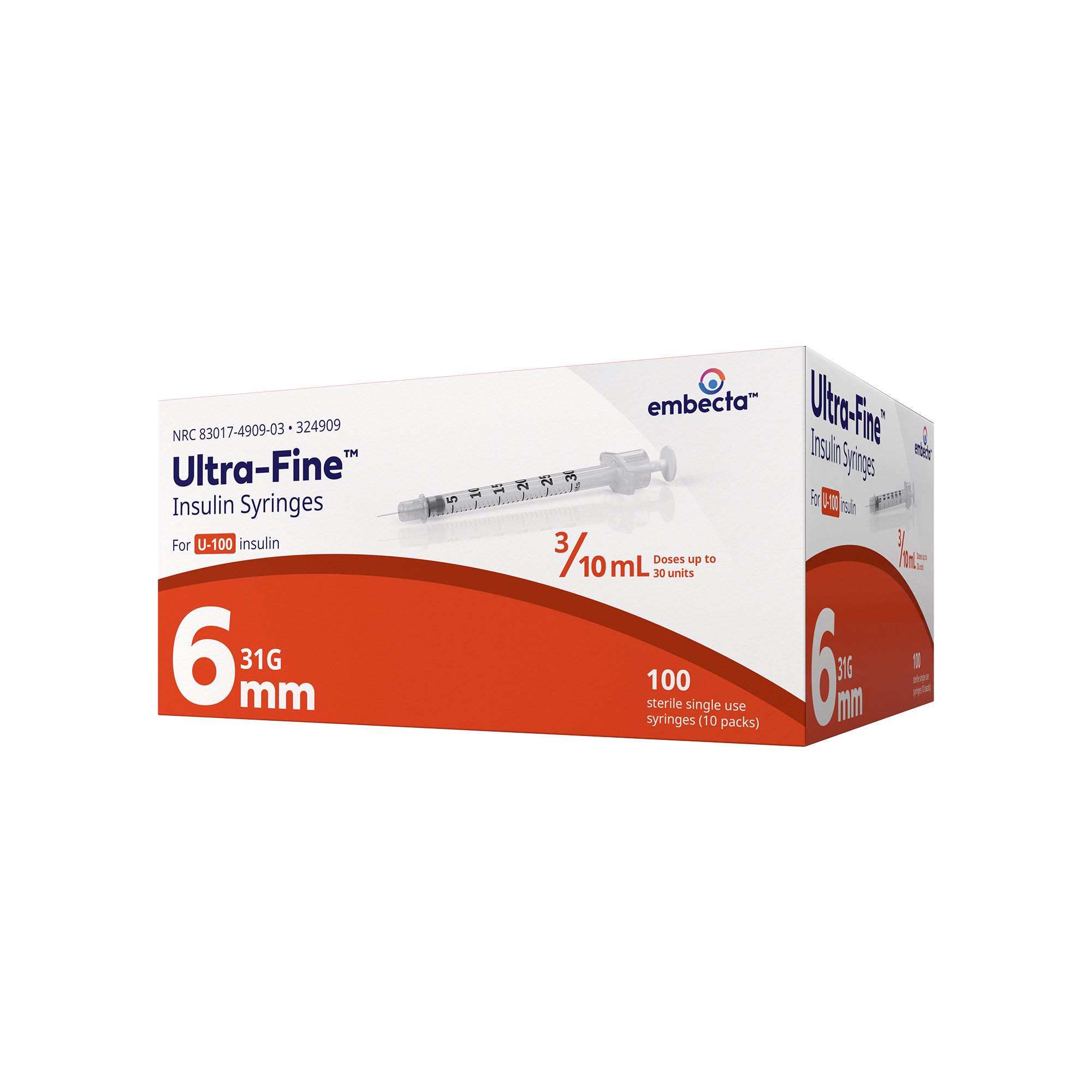 embecta Medical II LLC - 324909 Ultra-Fine™ Insulin Syringe with Needle