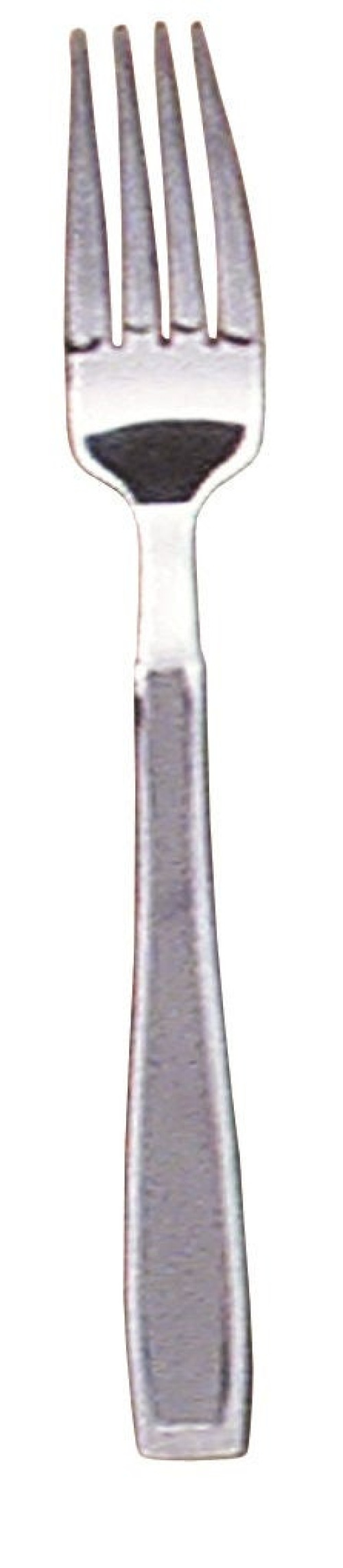 Fabrication Enterprises - 61-0021 Fork Weighted / Straight Silver / White Vinyl-Coated / Stainless Steel