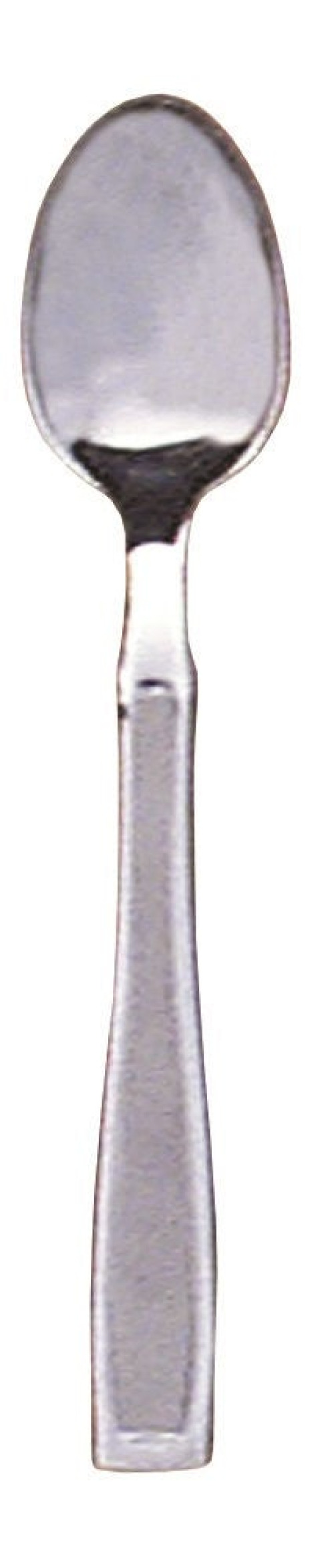 Fabrication Enterprises - 61-0022 Teaspoon Weighted / Straight Silver / White Vinyl-Coated / Stainless Steel