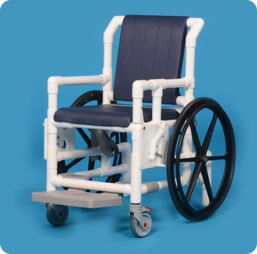 IPU - SAC33 MS N Shower Chair ipu® Swing-Away Arm - Left PVC Frame Padded Backrest 29 Inch Seat Width 350 lbs. Weight Capacity