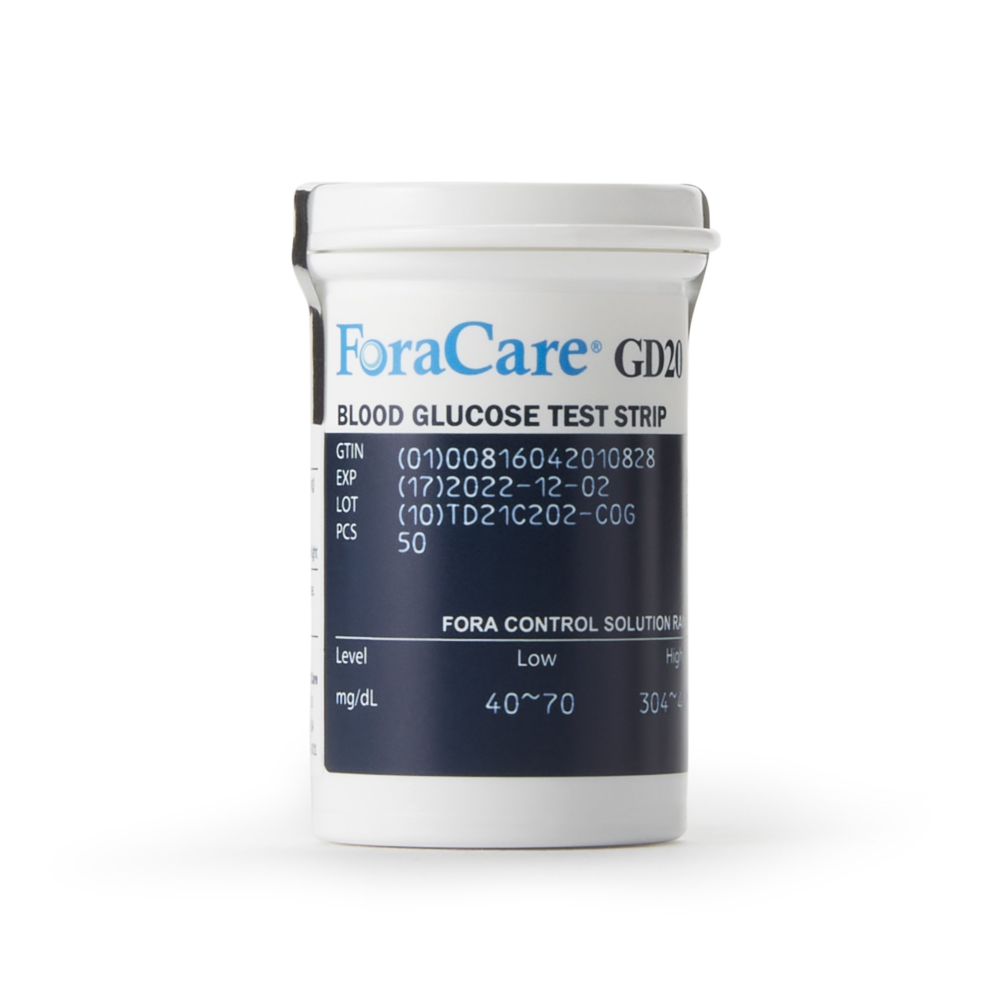 Links Medical - GD20FS50 FORA GD20 Blood Glucose Test Strips