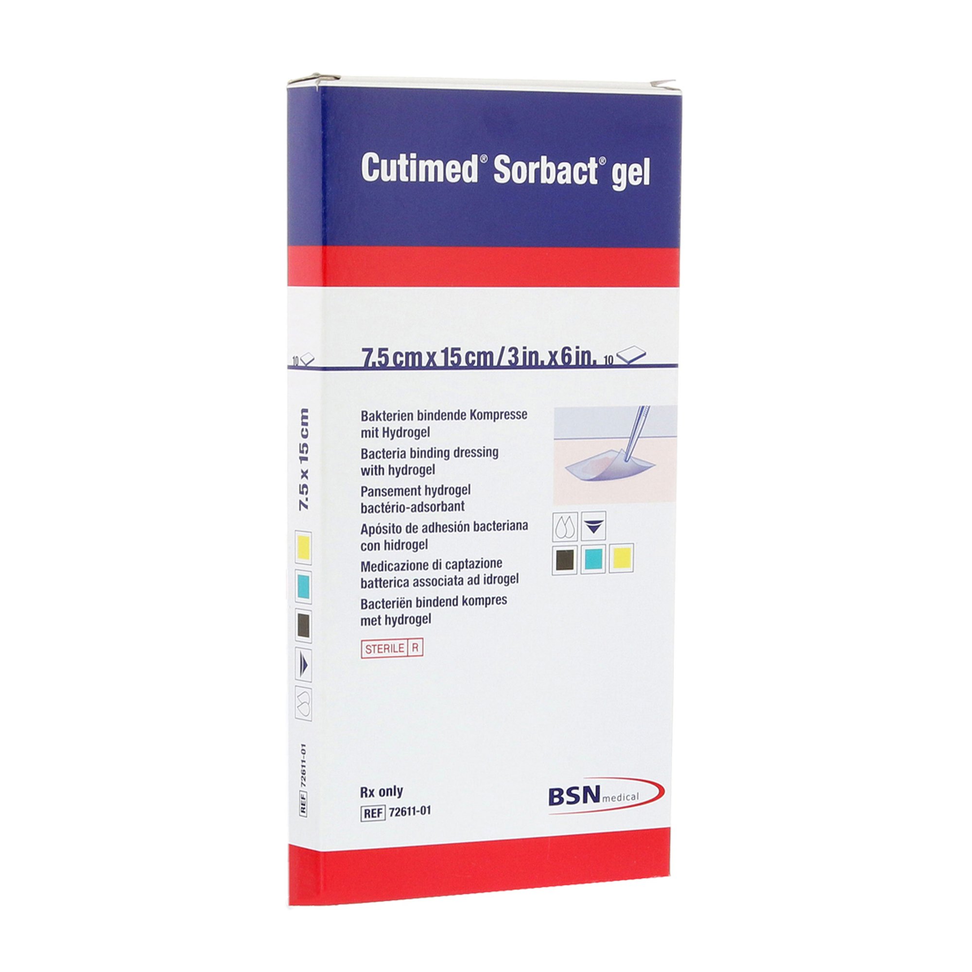 BSN Medical - 7261113 Cutimed® Sorbact® Sterile Hydrogel Dressing
