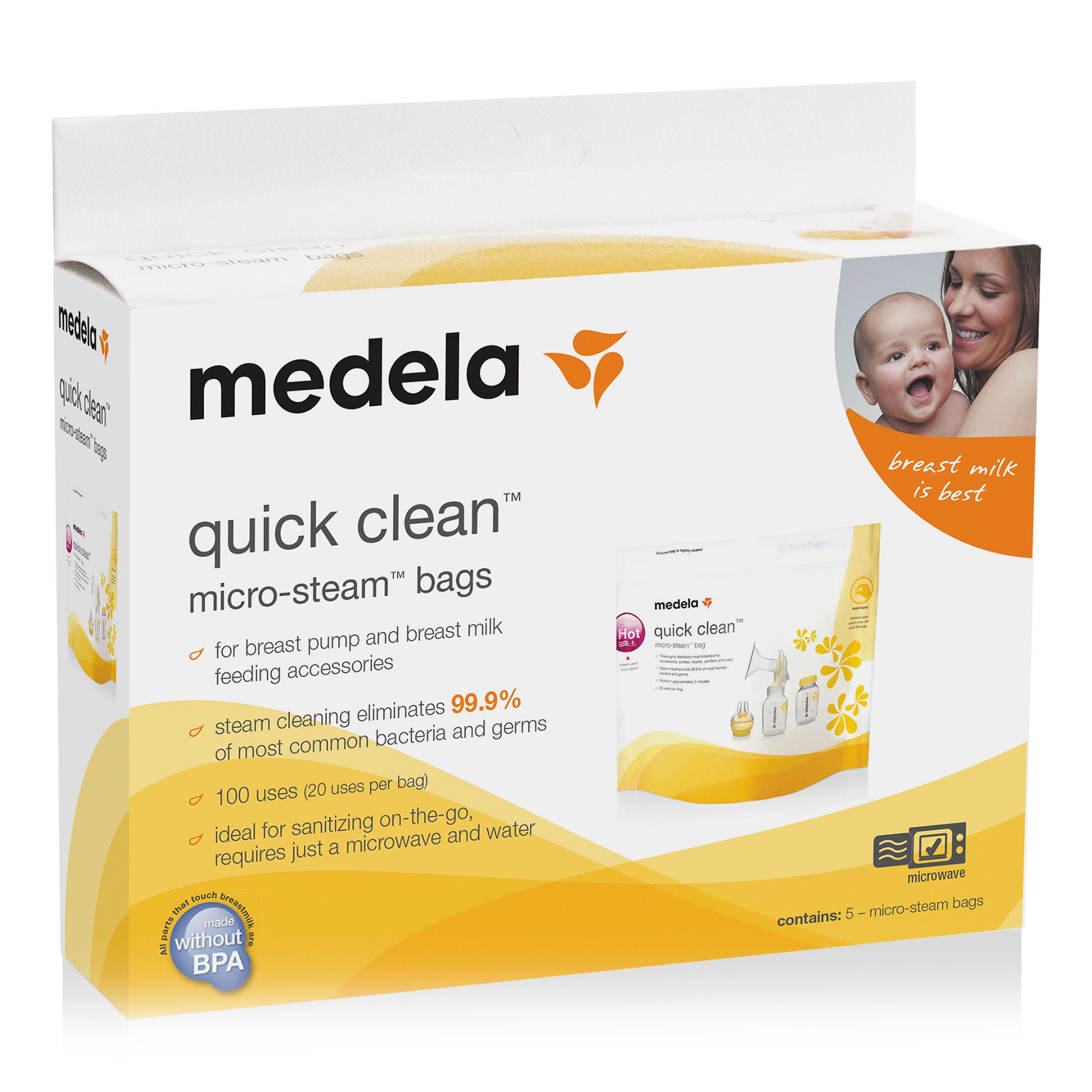 Medela - 87024NA Medela Quick Clean™ Micro-Steam™ Bags