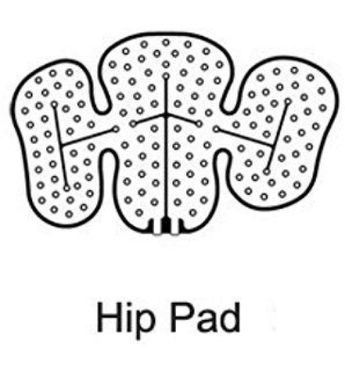 Ossur - B-232602100 Cold Therapy Pad Ossur® Cold Rush® Left Hip One Size Fits Most Fabric / Vinyl Reusable