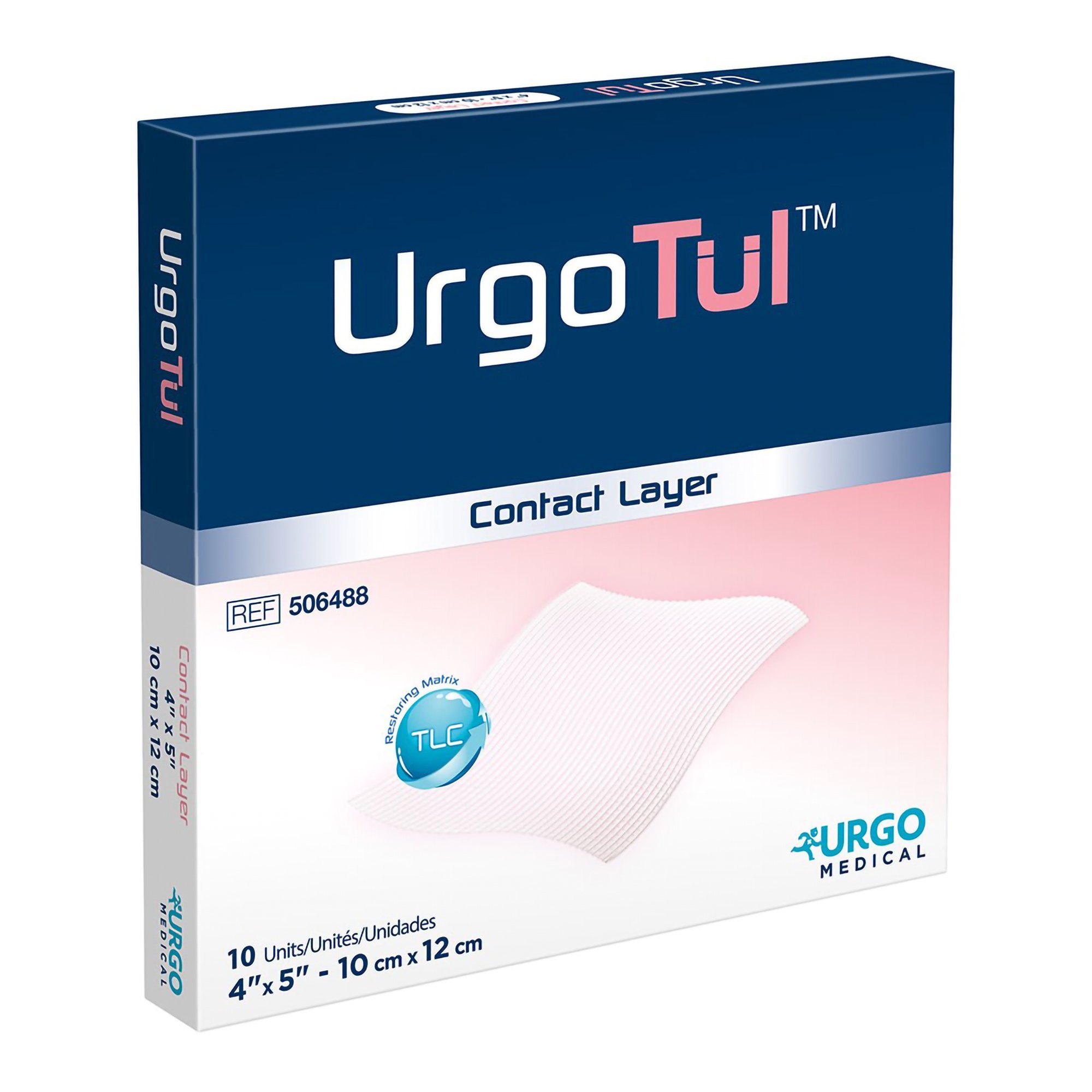 Urgo Medical North America LLC 506488 - UrgoTul™ Impregnated Contact Layer Dressing, 4 x 5 Inch - 1/Each, 10/Box