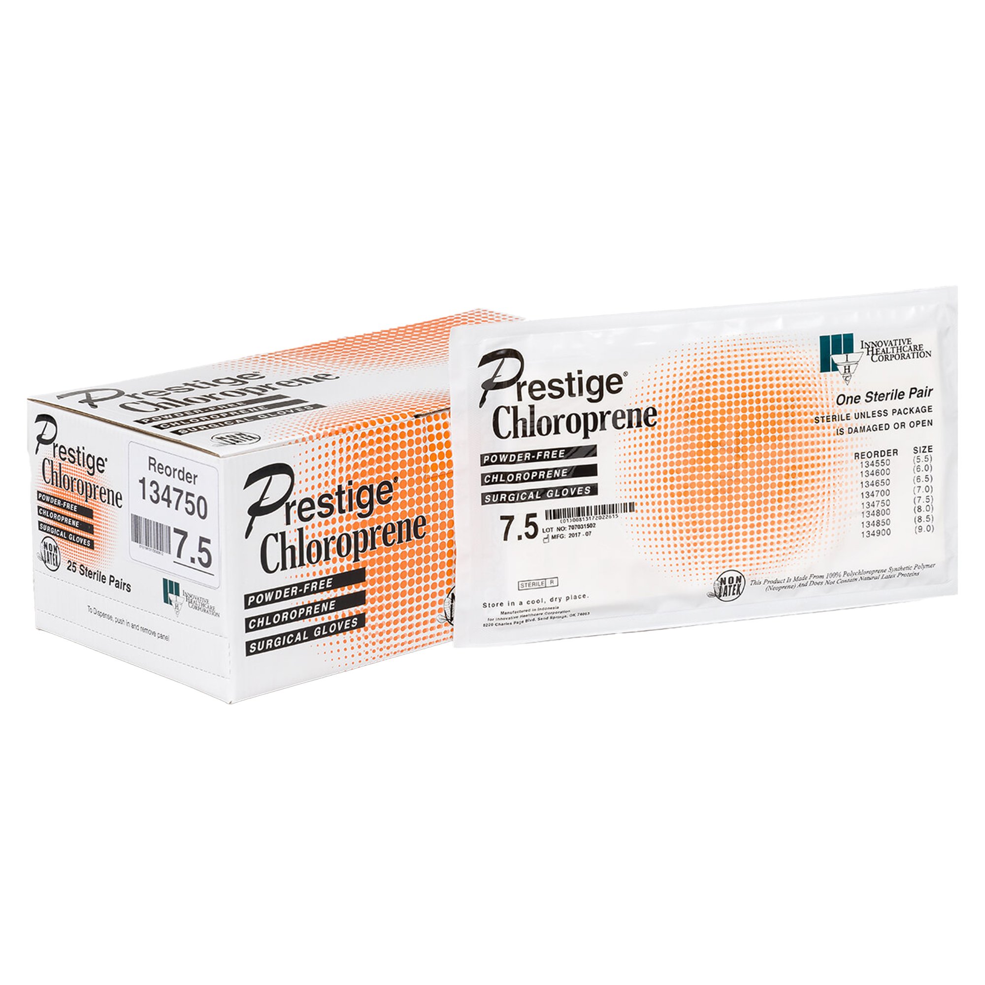 Innovative Healthcare Corp - 134750 DermAssist® Prestige® Polyisoprene Surgical Glove