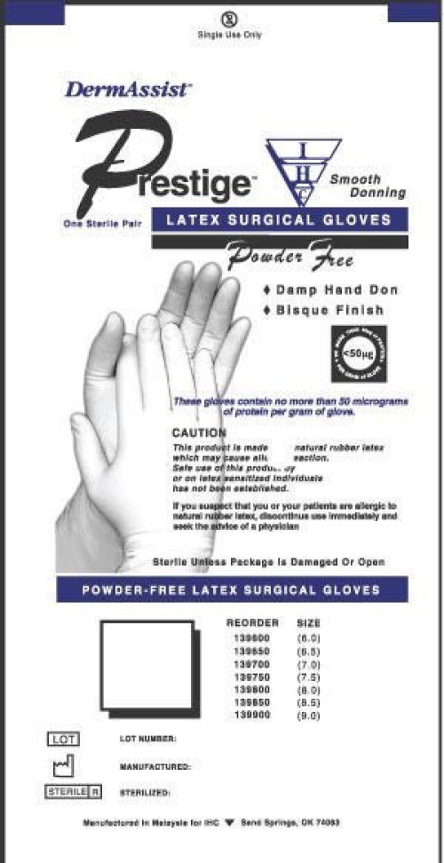 Innovative Healthcare Corp - 139600 DermAssist® Prestige® DHD Latex Surgical Glove
