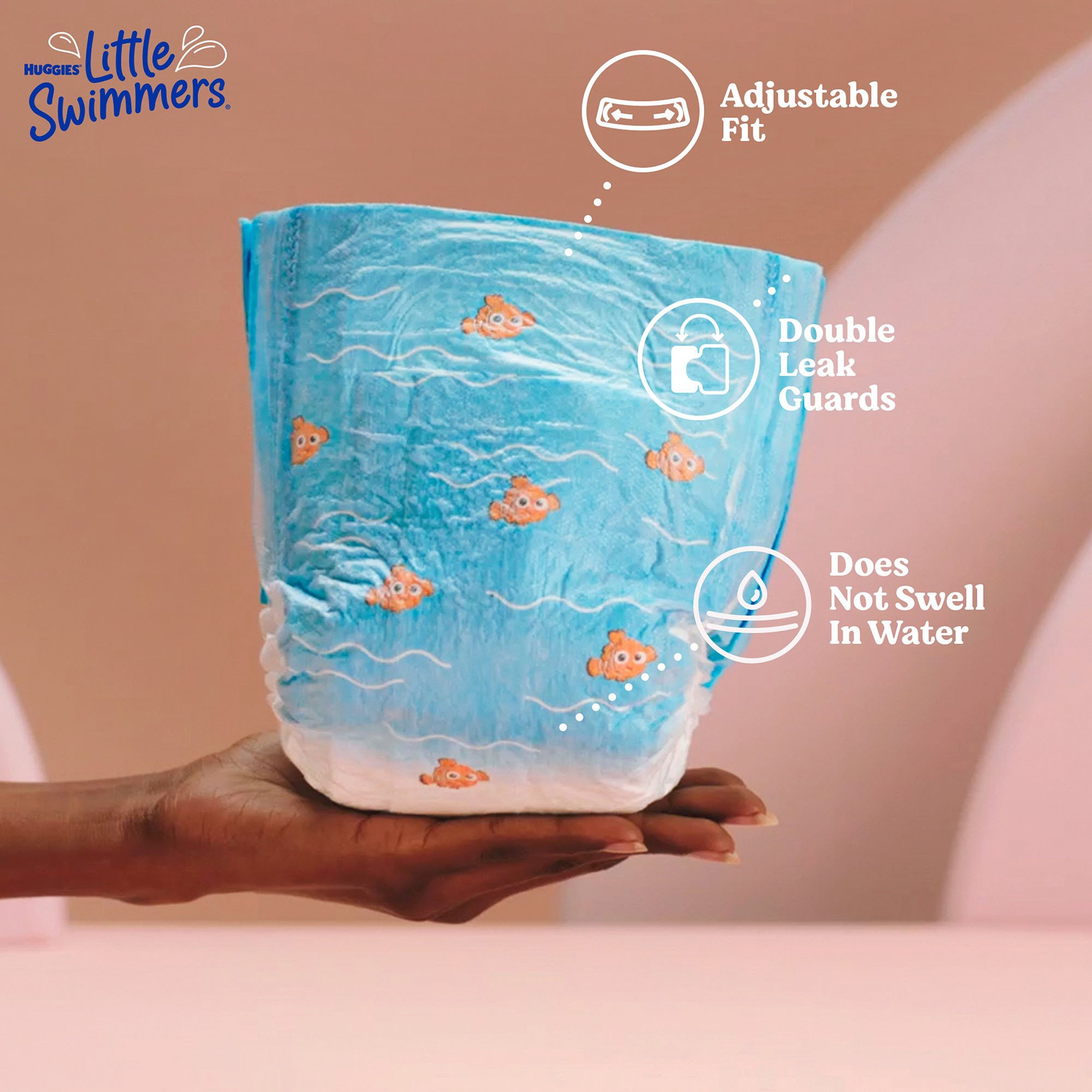 Kimberly Clark 18345 - Huggies® Little Swimmers® Swim Diaper, Large - 10/Pack, 80/Case
