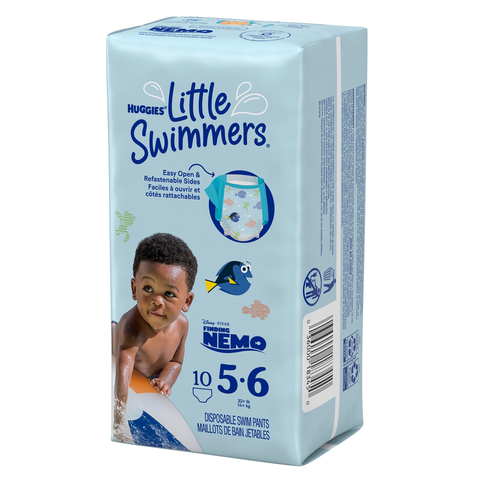 Kimberly Clark 18345 - Huggies® Little Swimmers® Swim Diaper, Large - 10/Pack, 80/Case