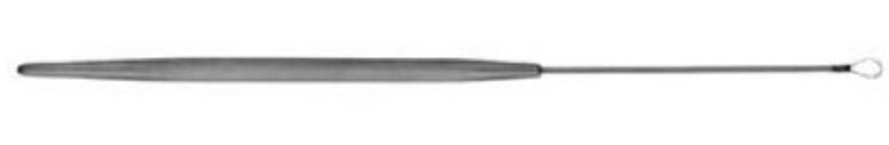 V. Mueller - AU5610 Ear Curette V. Mueller® Billeau 7 Inch Length Round Knurled Handle Small Tip Flexible Oval Loop Tip