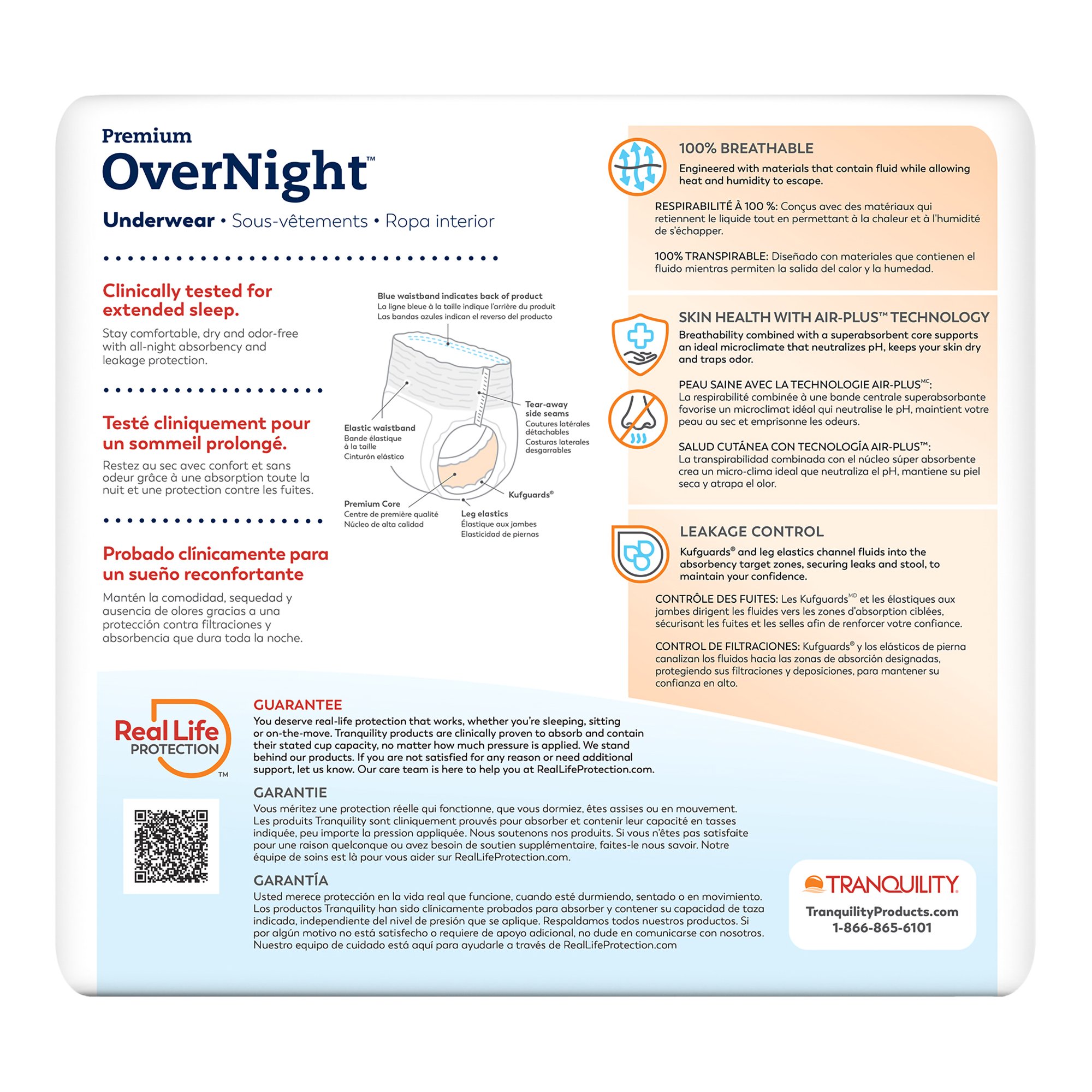 Principle Business Enterprises - 2118 Tranquility Premium OverNight Disposable Absorbent Underwear