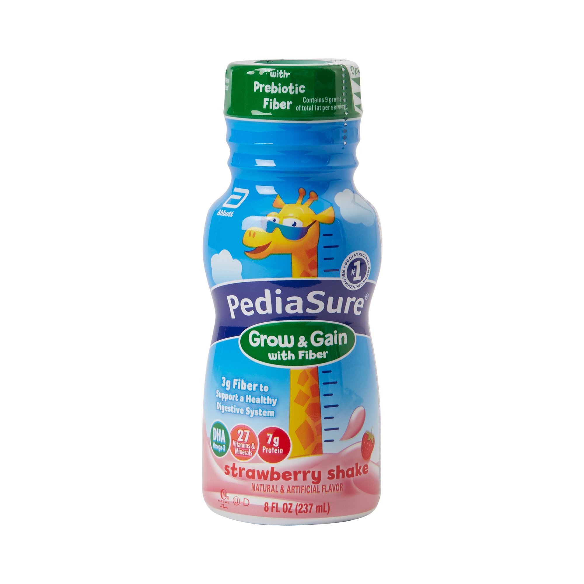 Abbott Nutrition - 56368 PediaSure® Grow & Gain with Fiber Strawberry Pediatric Oral Supplement