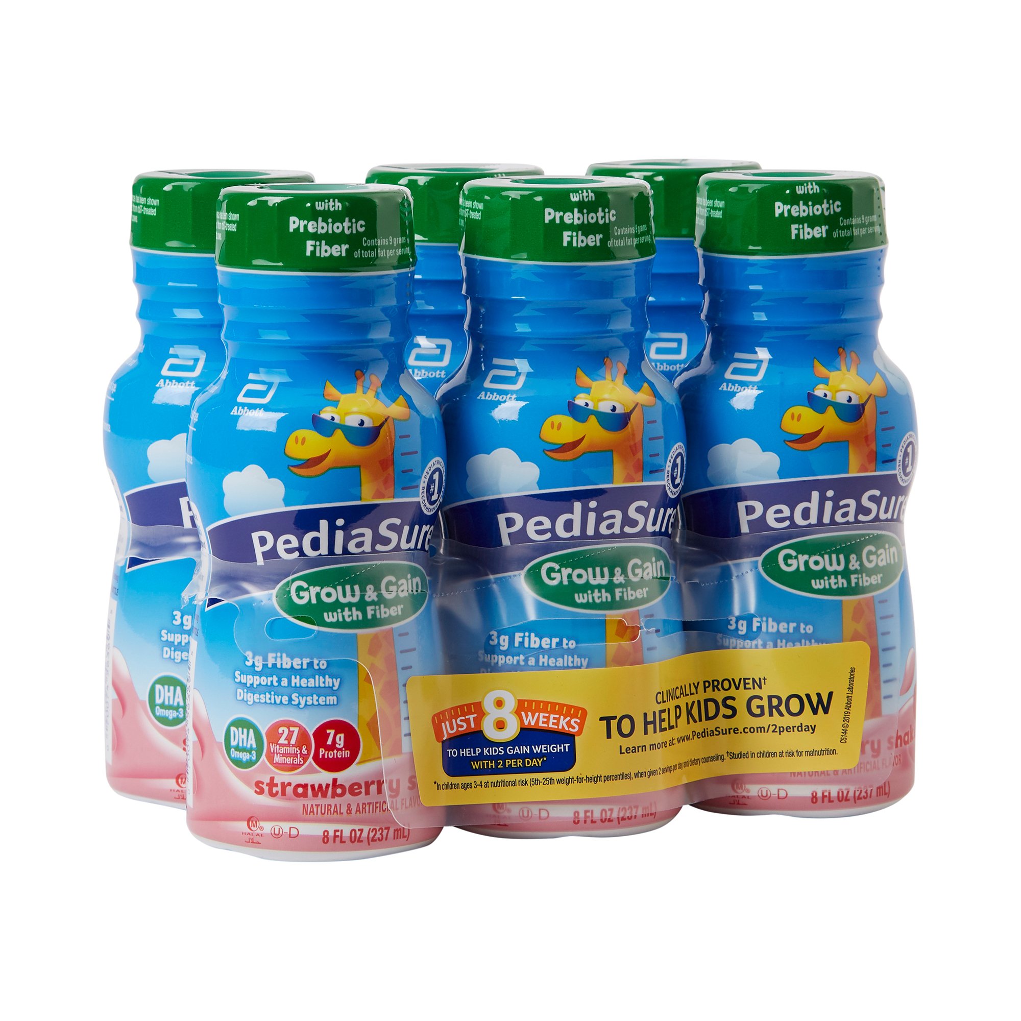 Abbott Nutrition - 56368 PediaSure® Grow & Gain with Fiber Strawberry Pediatric Oral Supplement