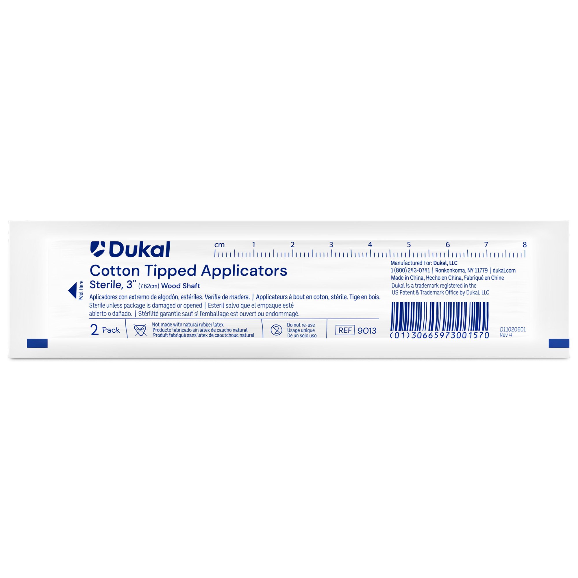 Dukal 9013 - Dukal Swabstick - 100/Box, 1000/Case