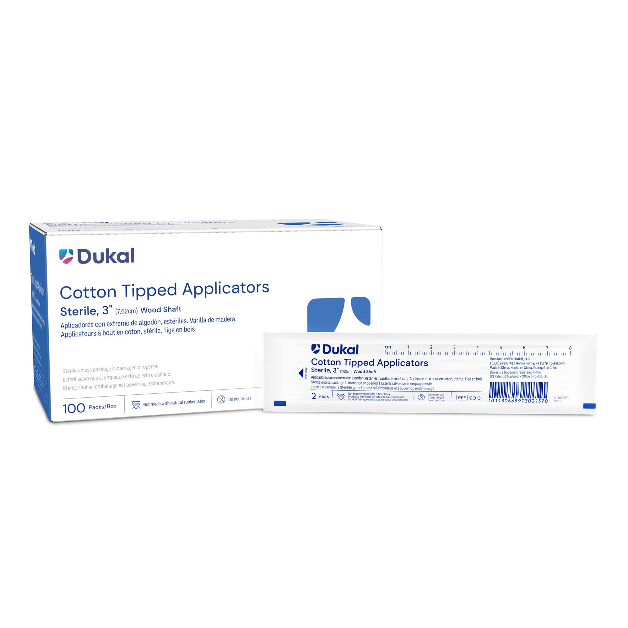 Dukal 9013 - Dukal Swabstick - 100/Box, 1000/Case