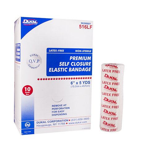 Dukal - 516LF Dukal™ Double hook-and-loop closure Elastic Bandage