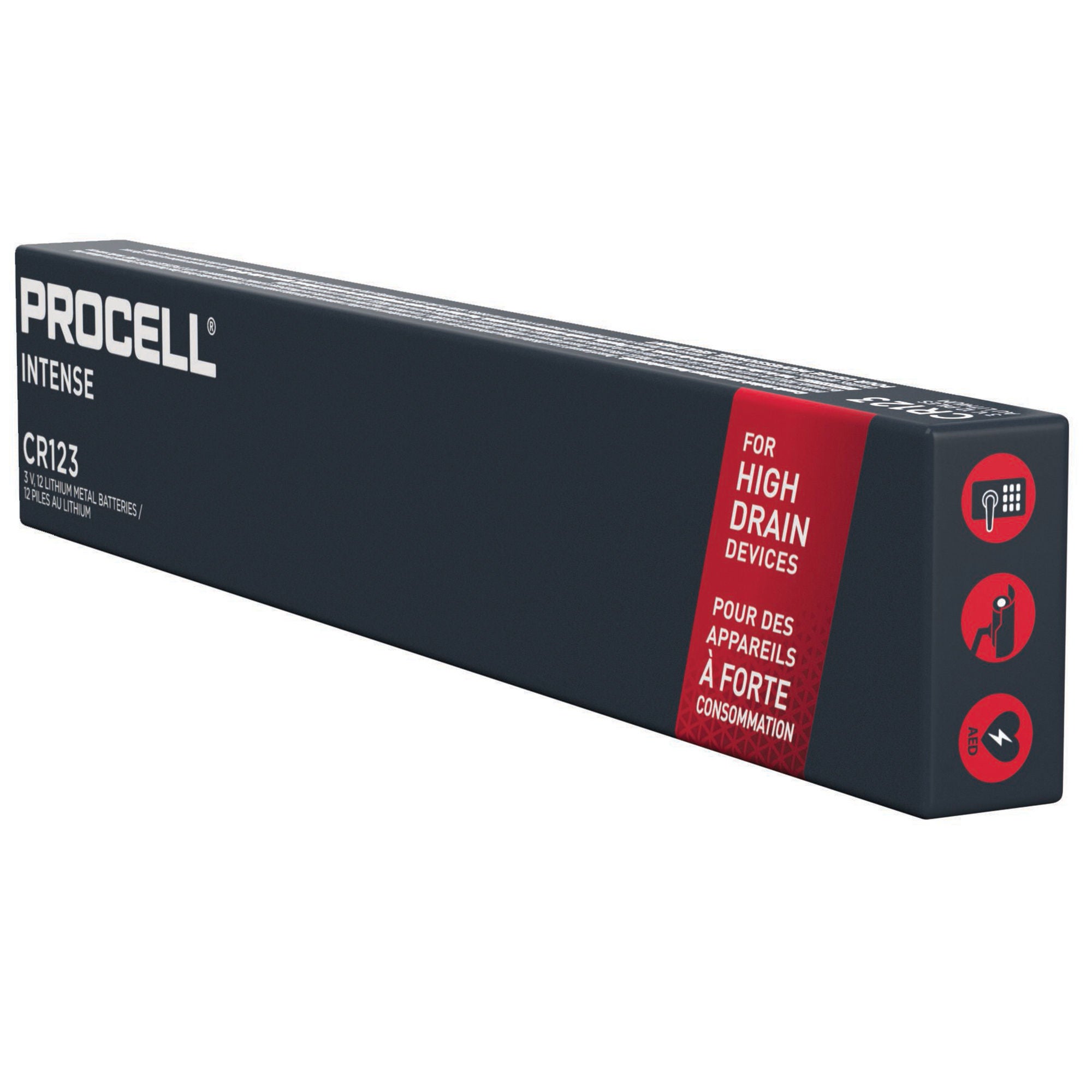 Duracell - PC123 Lithium Battery Duracell® Procell® 123A Cell 3 Volt Disposable 12 Pack