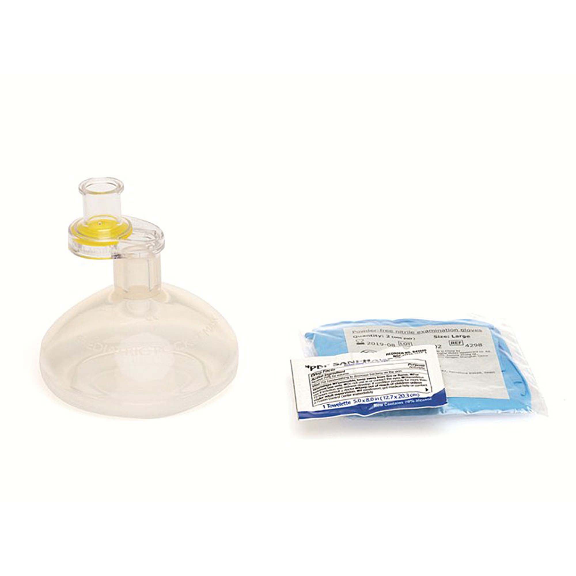 Laerdal Medical - 820054 CPR Face Mask Laerdal Mouth to Mask 2 X 3 X 3 Inch Single Use