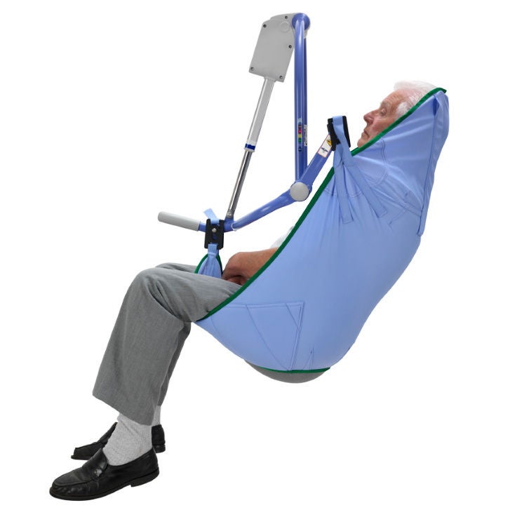 Arjo Inc - MAA4000M-XL-L1 General Purpose Sling with Padded Leg 4 Point Cradle With Head Support Clip Attachment X-Large 600 lbs. Weight Capacity