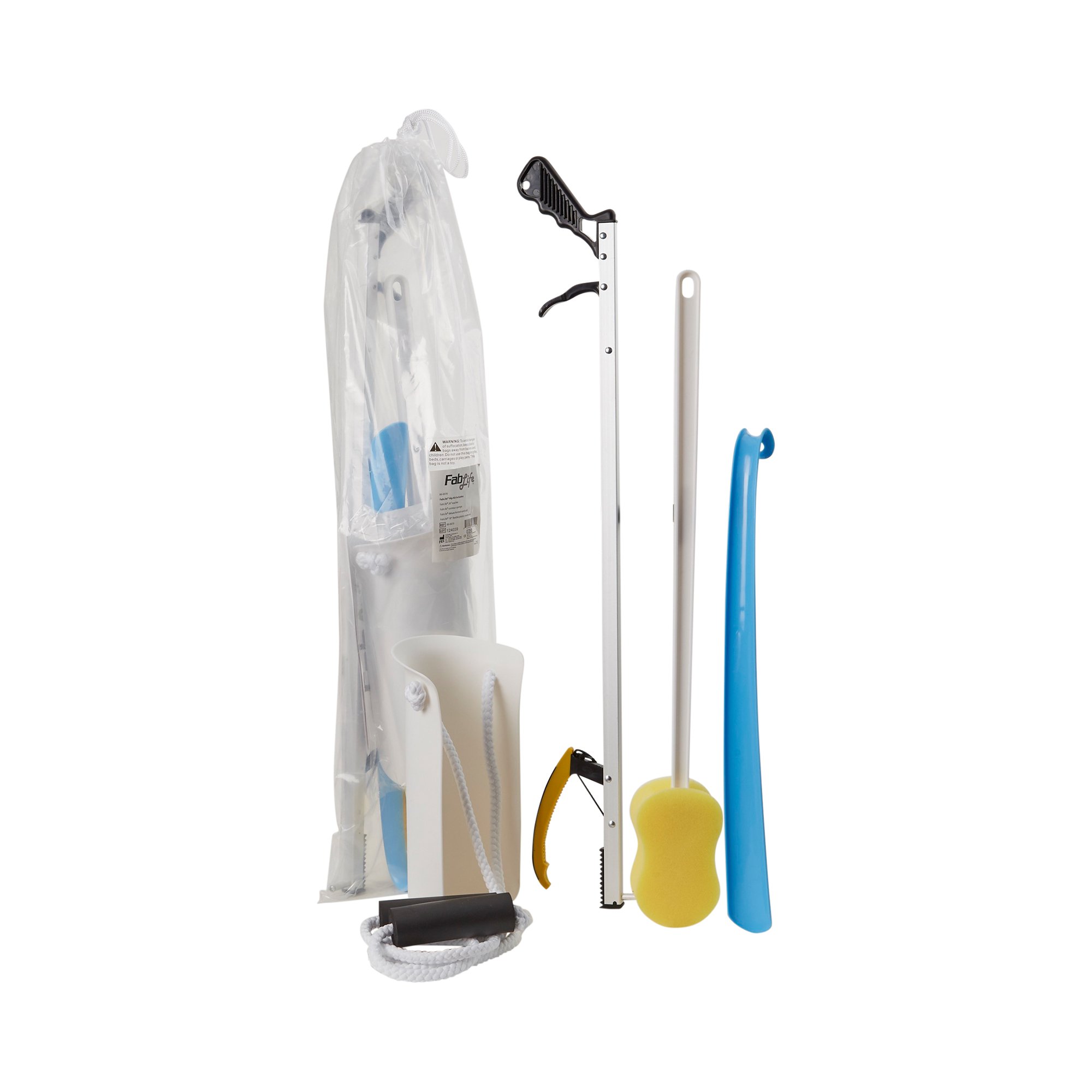 Fabrication Enterprises - 86-0070 FabLife™ Hip Kit with 26 Inch Reacher and 18 Inch Plastic Shoehorn