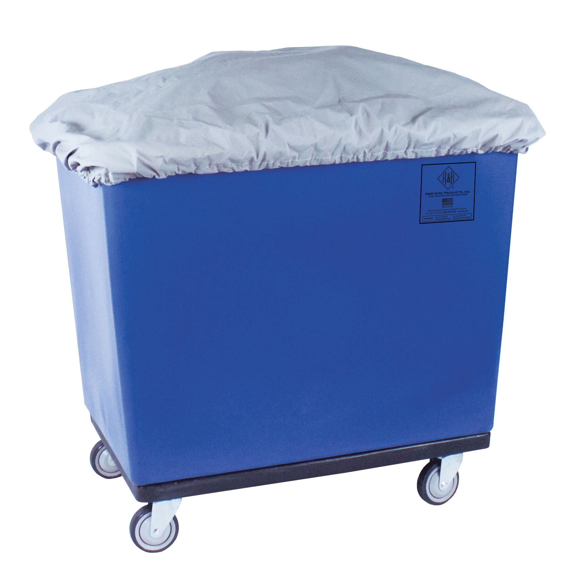 R & B Wire Products - 429G Bushel Truck Cover R&B Gray Vinyl Elastic Closure