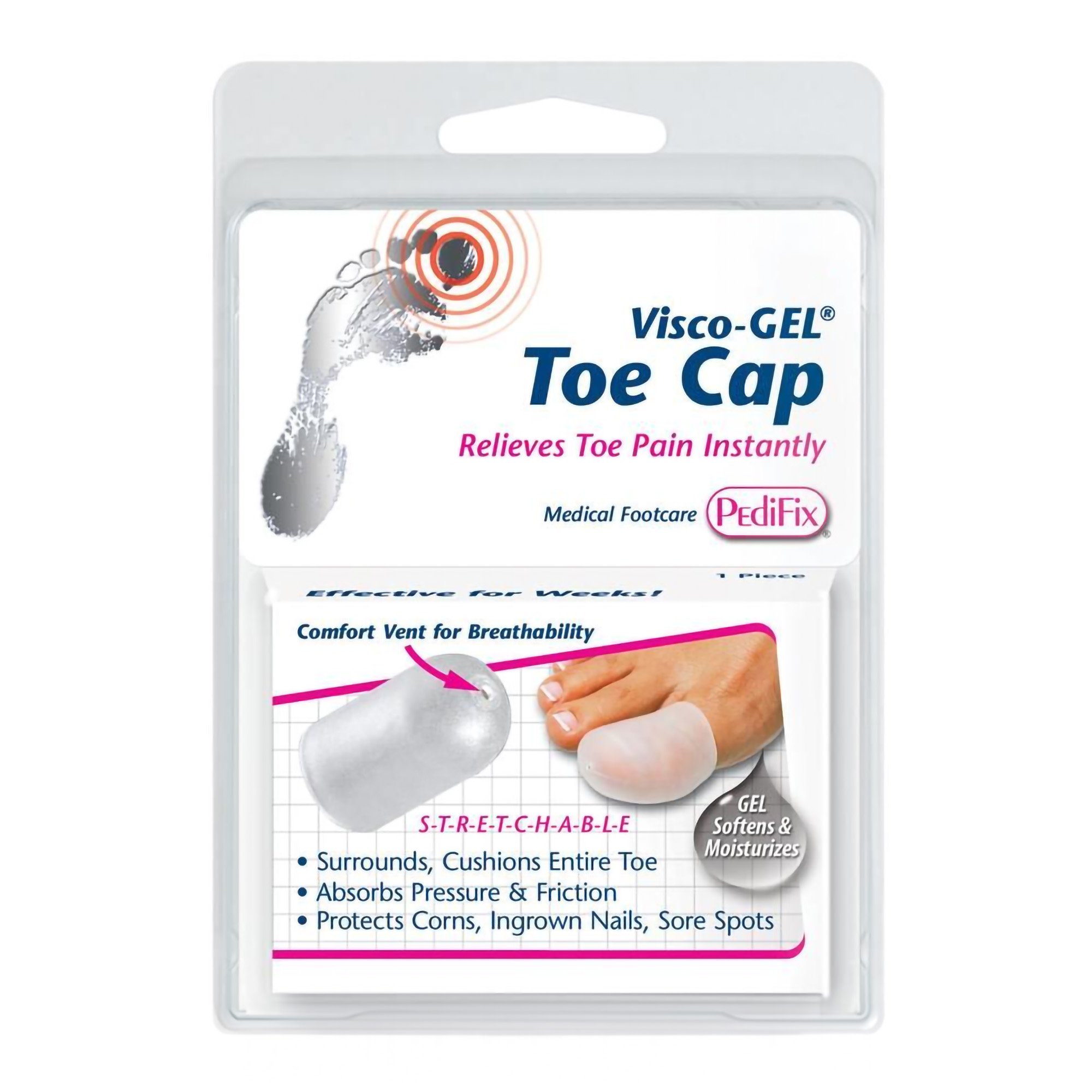 Visco-GEL Toe Cap P80-L by Pedifix