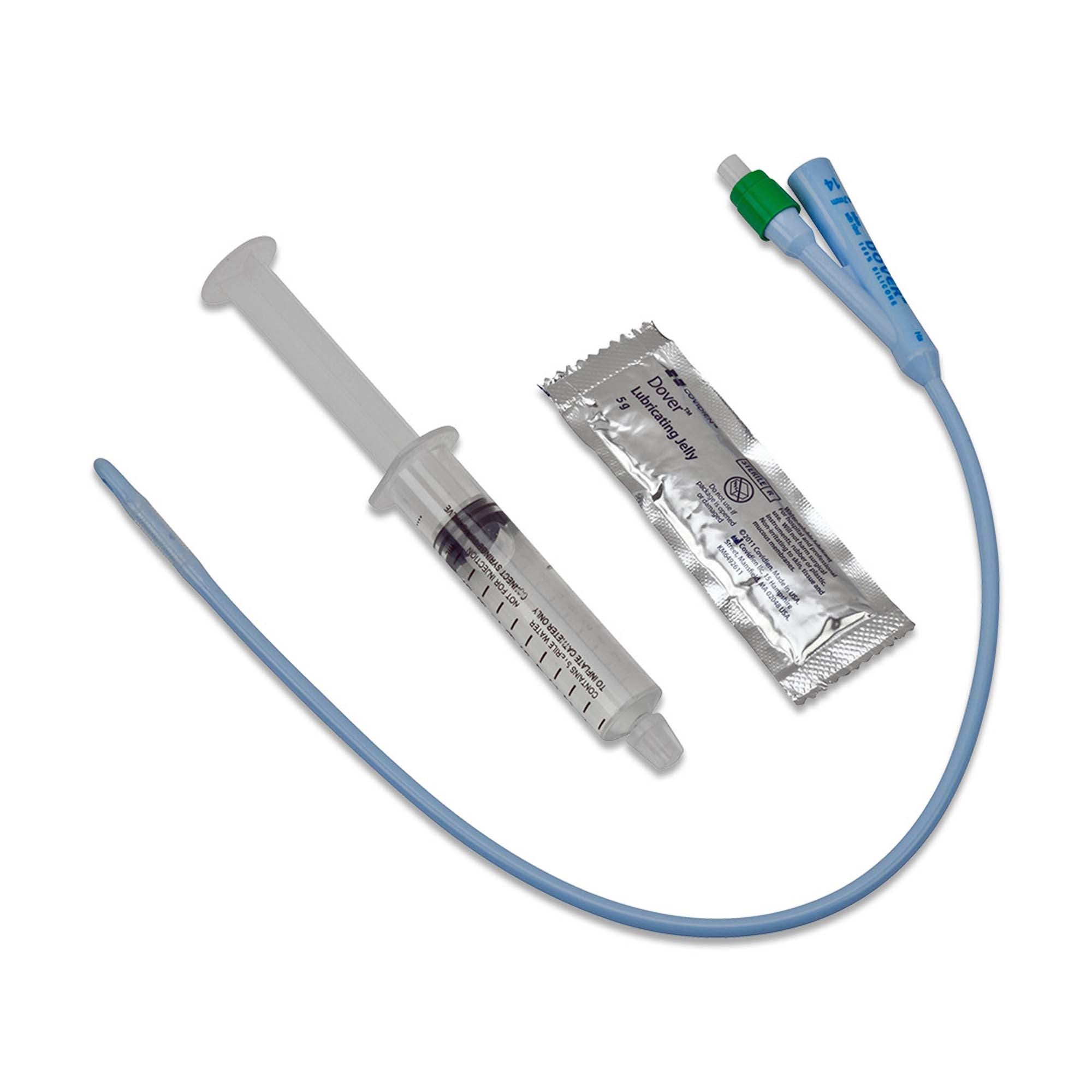 Cardinal - 40522L Foley Catheter Dover™ 2-Way Council Tip 5 cc Balloon 22 Fr. Silicone
