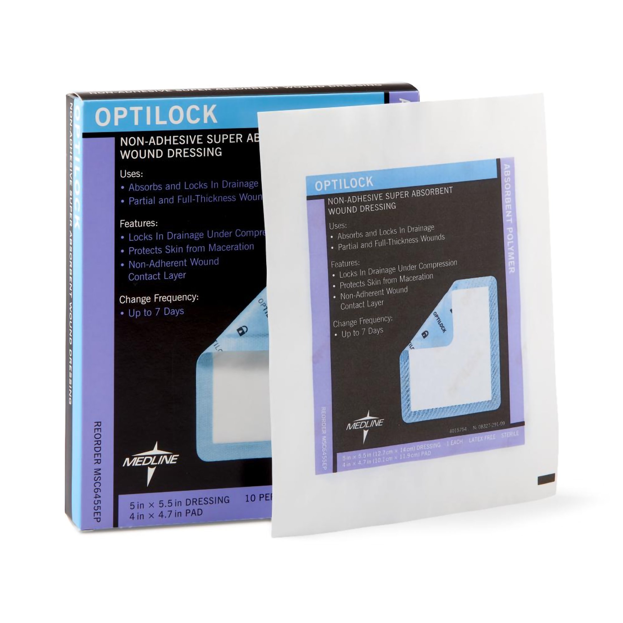 Medline - MSC6455EP Optilock Nonadhesive Dressing