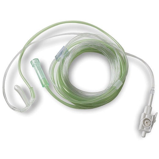 Zoll Medical - 8000-0358 ETCO2 Oral / Nasal Cannula LoFlo™ ETCO2 Sidestream Adult Curved Prongs High Flow Rate